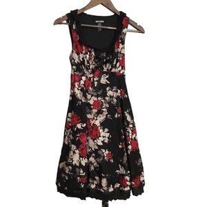 Hot Topic Pinup Rockabilly Rose Corset Dress Size SM